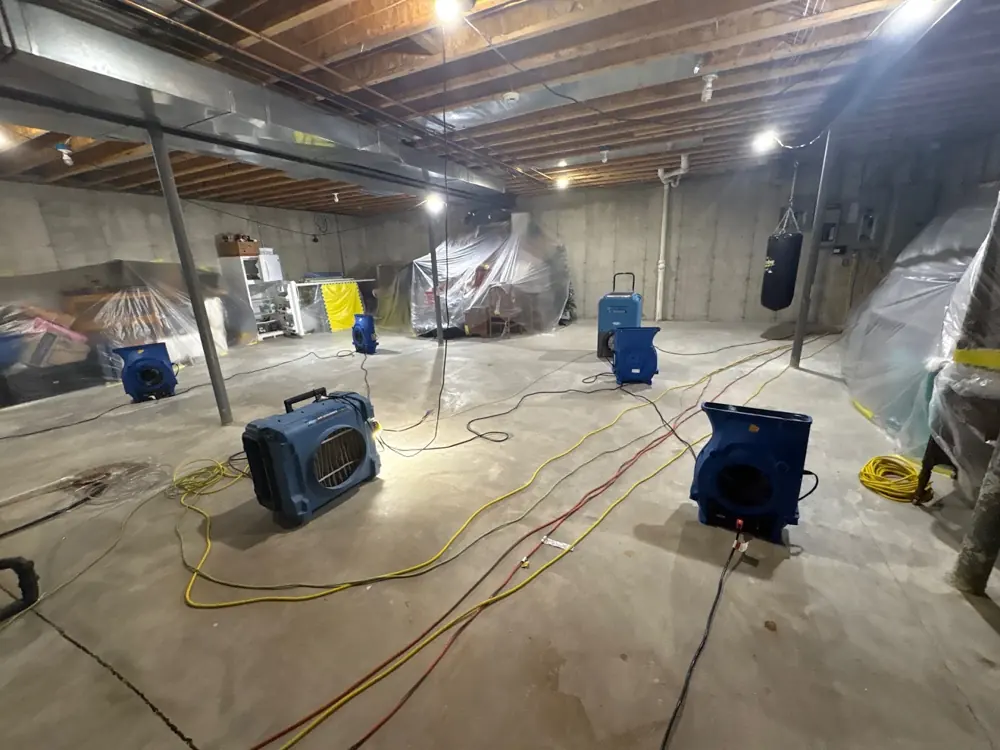 Restoration equipment on a Salt Lake City job