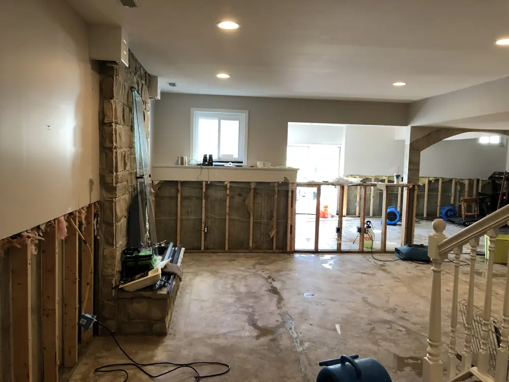 Restoration equipment on a Salt Lake City job