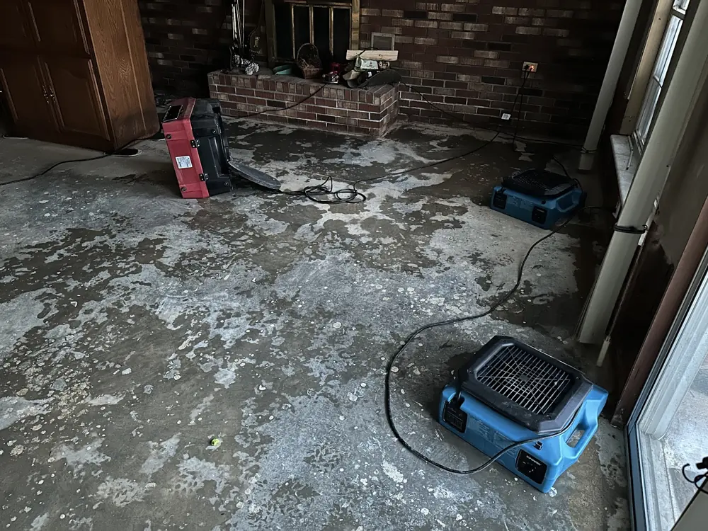 Restoration equipment on a Salt Lake City job