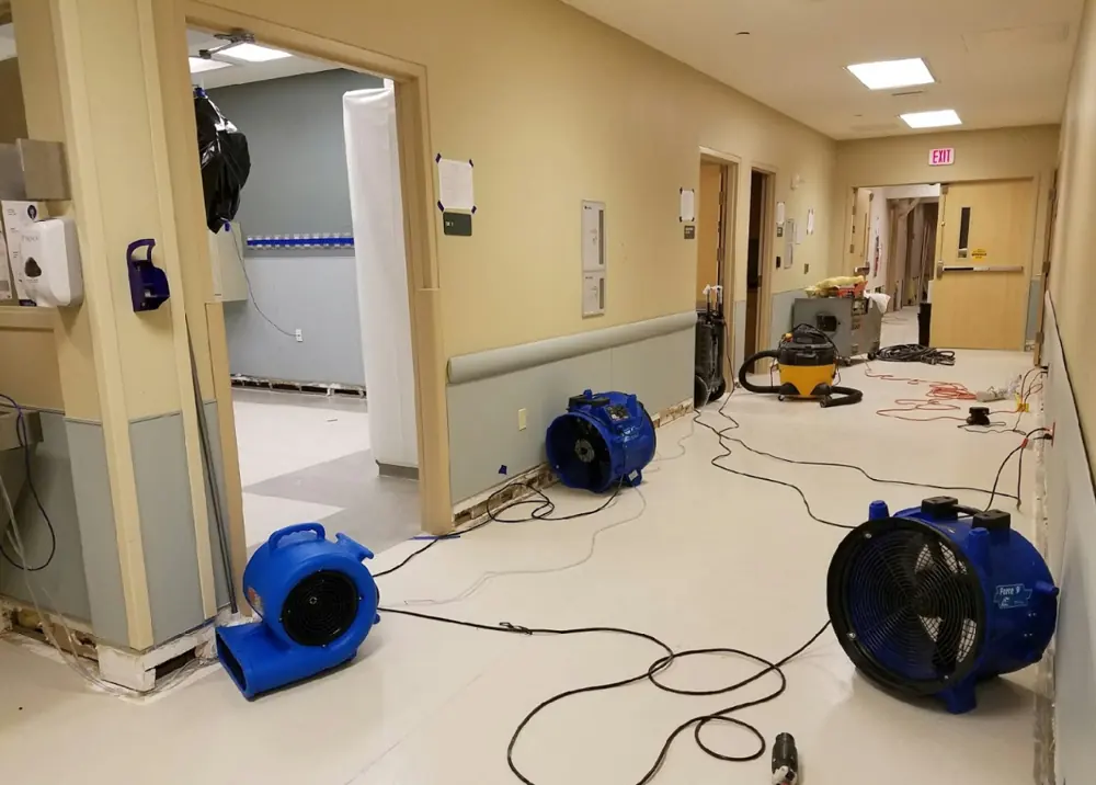 Restoration equipment on a Salt Lake City job