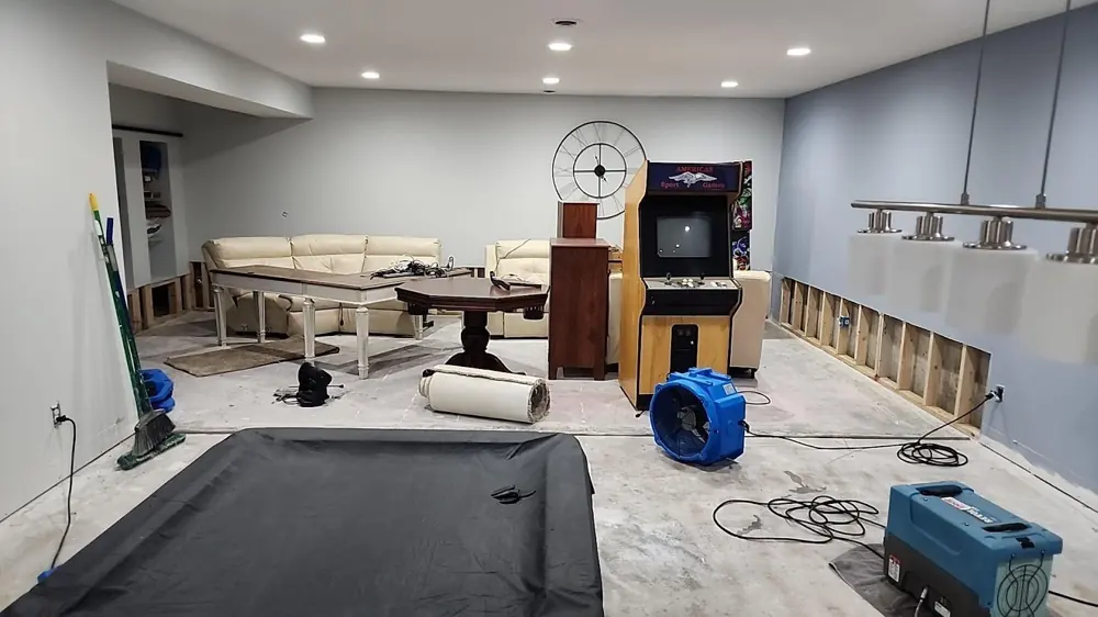Restoration equipment on a Salt Lake City job