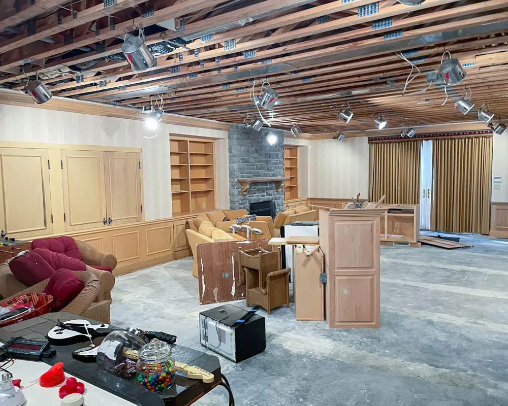 Restoration equipment on a Salt Lake City job