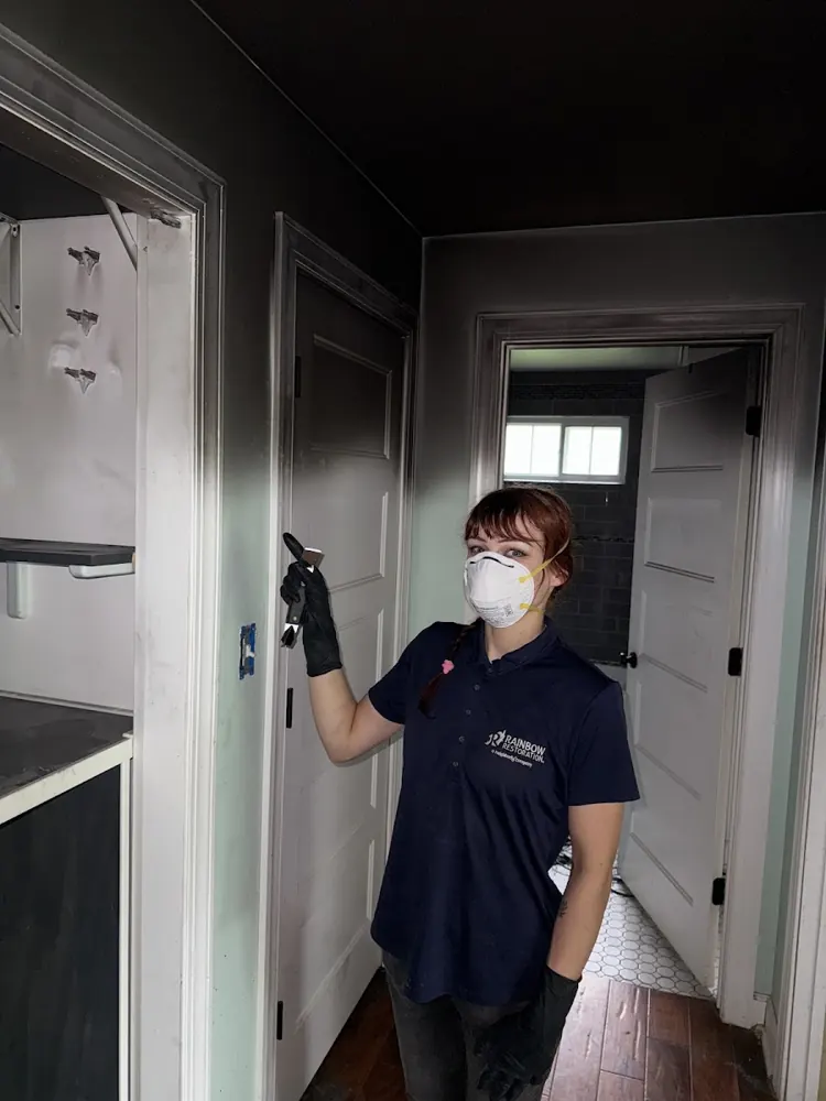 Wasatch Water & Flood Restoration technician on a job in Salt Lake City