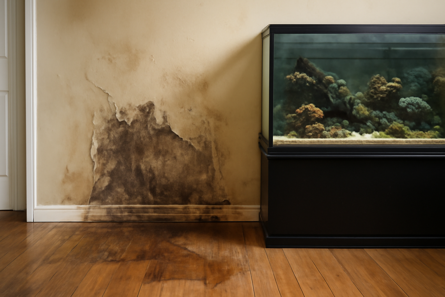 Aquarium Leak Water Damage Restoration in Wolf Creek, UT