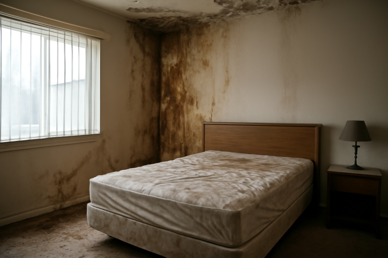 Bedroom Water Damage Restoration