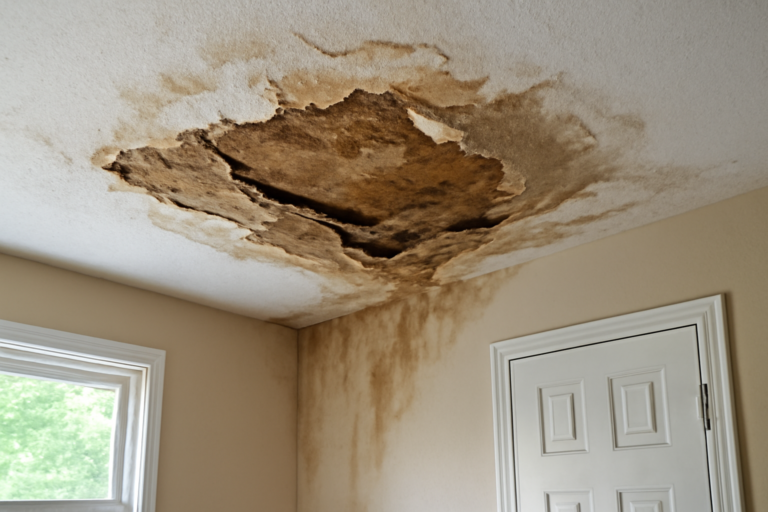 Ceiling Drywall Water Damage Restoration