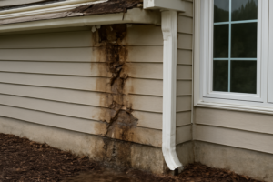 Gutter Overflow Water Damage Restoration