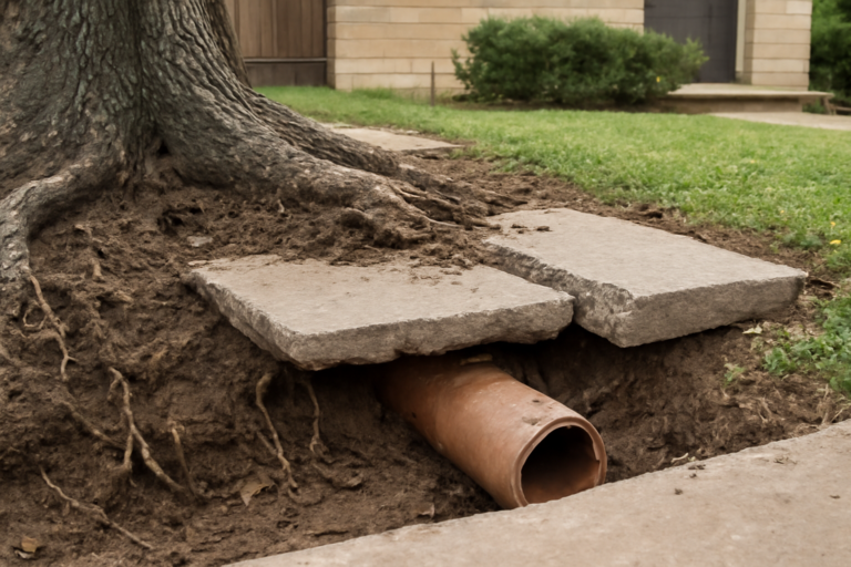Tree Root Pipe Damage Restoration